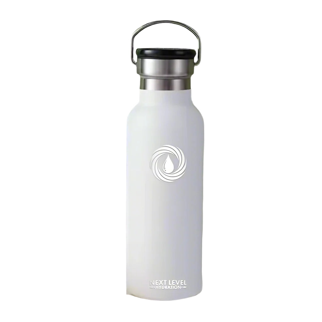 Smart Thermal Bottle with LED Display - White