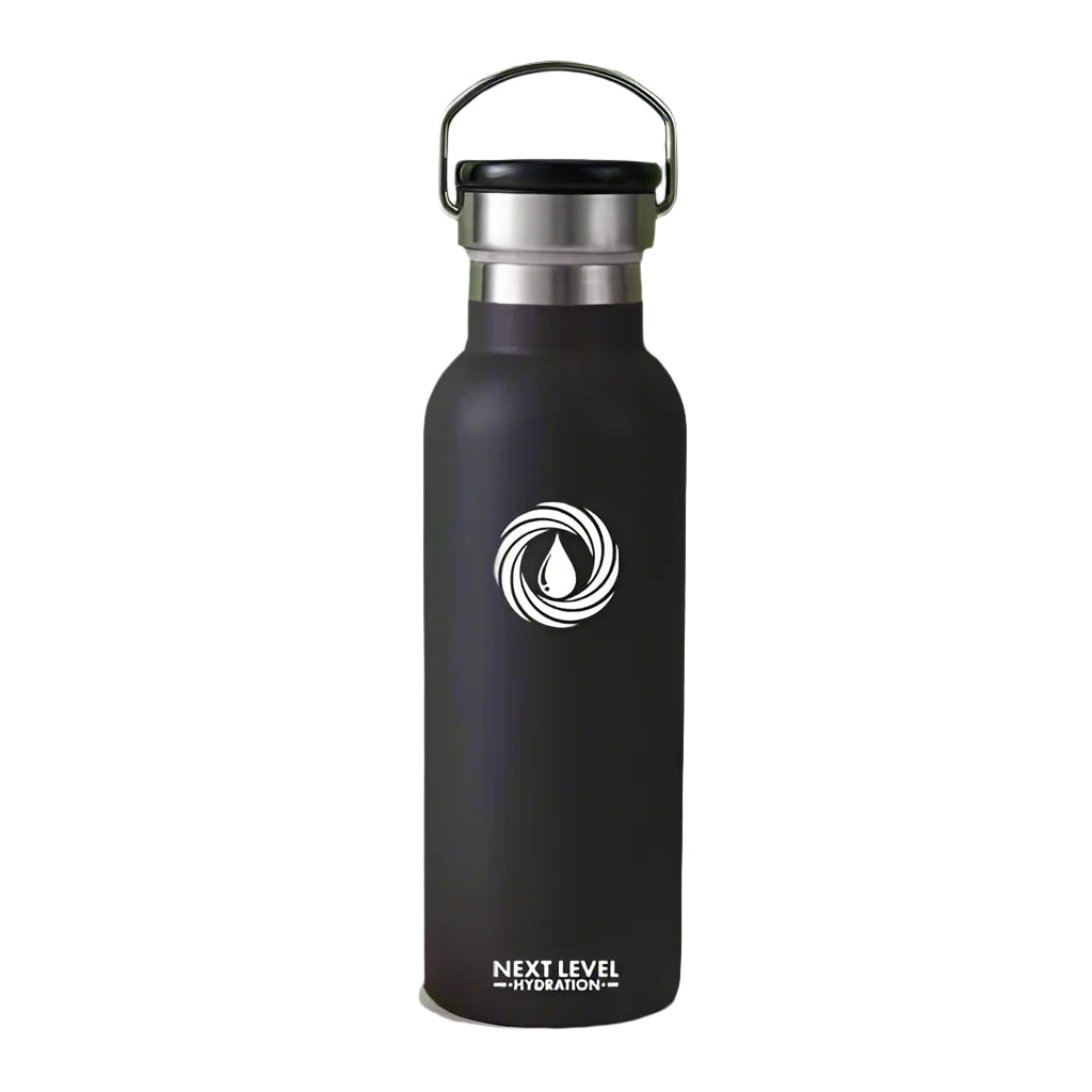 Smart Thermal Bottle with LED Display - Black