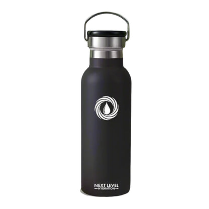 Smart Thermal Bottle with LED Display - Black