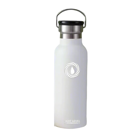 Smart Thermal Bottle with LED Display - White